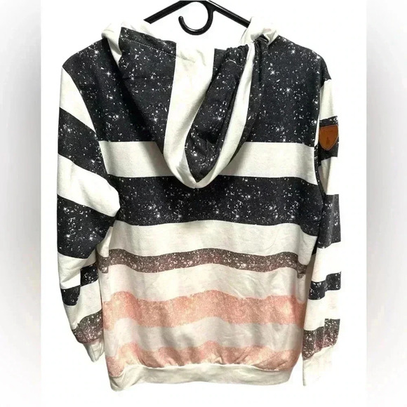 CHIC ME MULTICOLORED STRIPED HANDMADE SWEATSHIRT - Picture 3 of 4